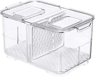 Stackable Refrigerator and Freezer Storage Bins, 5700ML