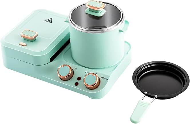 Stainless Steel 3-in-1 Breakfast Maker for Home