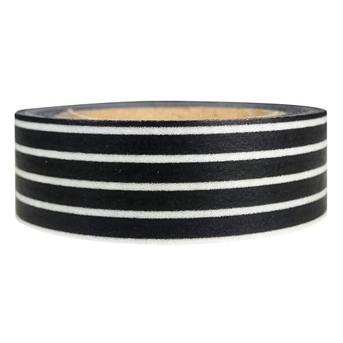 Black Long Stripe Washi Masking Tape