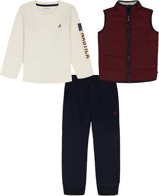 Baby Boys' 3-Piece Vest and Pants Set