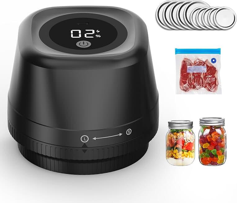 Electric Mason Jar Vacuum Sealer Kit for Canning