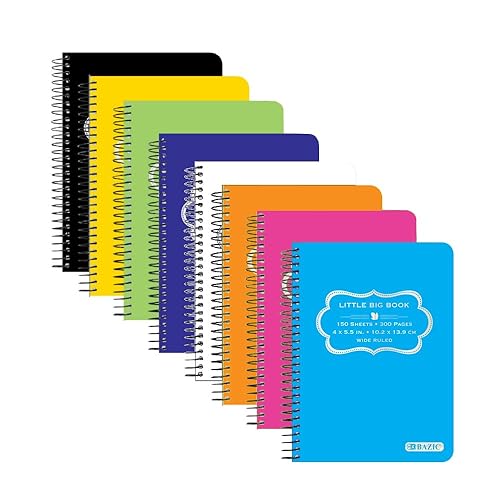 150-page spiral-bound poly cover notebook