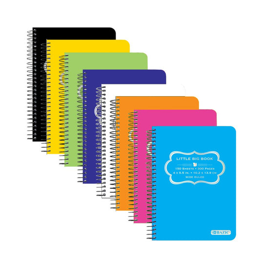 150-page spiral-bound poly cover notebook