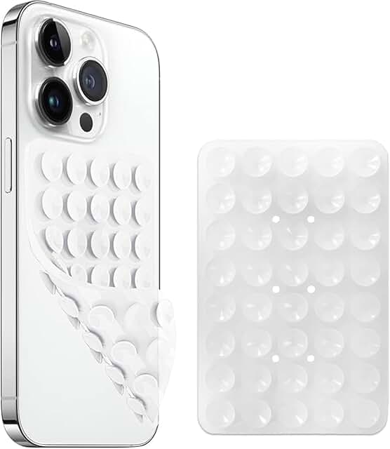 Transparent Silicone Suction Cup Phone Mount for Hands-Free Use