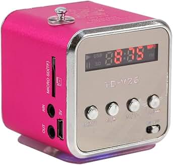 Mini Portable Stereo Speaker with FM Radio and TF Card Support