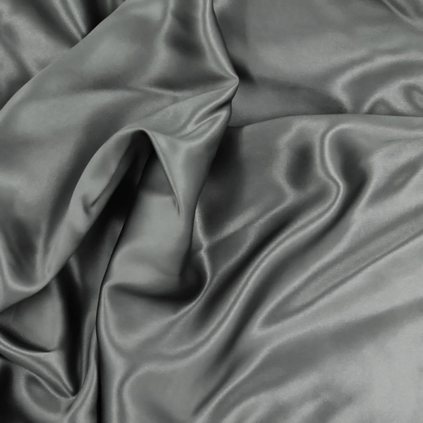 Mu erry 100% Pure King Silk Fitted Sheet 22 Momme 6A Mu erry Silk Bed Sheets with 16" Deep Pocket  Breathable, Ultra-Soft, Oeko-TEX  Seamless  Gunmetal