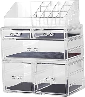 Acrylic Makeup and Jewelry Organizer with 5 Drawers