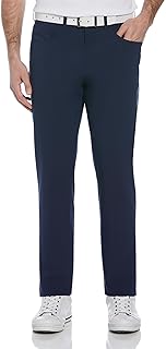 Men's 29-32 Inch Heather Golf Pants with Stretch and Sun Protection