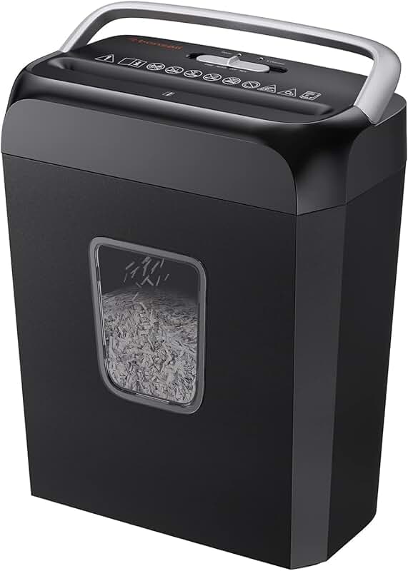 Home Paper Shredder with 3.4 Gal Wastebasket