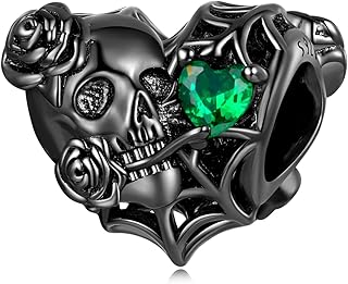 Rose Heart Charm for Bracelets and Necklaces