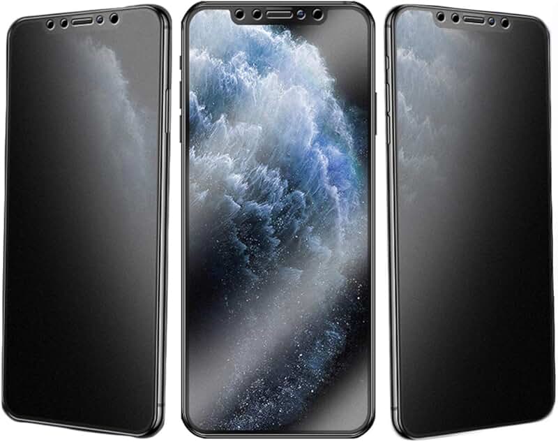 Three Matte Privacy Screen Protectors for iPhone 14 Pro