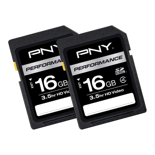 16GB SD Card 2-Pack, Class 4