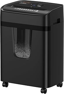 Heavy Duty Cross Cut Paper Shredder with 5.5 Gal Bin