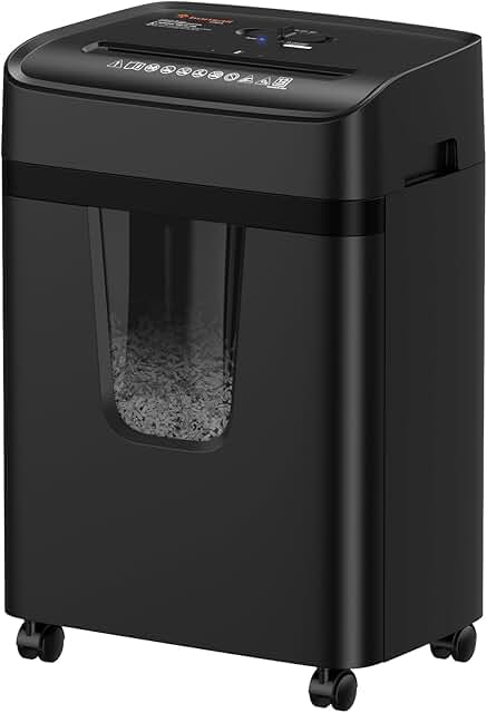 Heavy Duty Cross Cut Paper Shredder with 5.5 Gal Bin