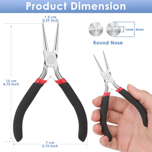 Round Nose Pliers for Jewelry Making and Wire Wrapping