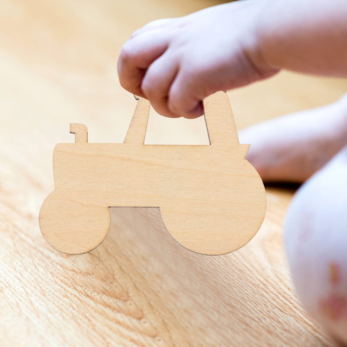 Wooden Car Decor Set - 20pcs Unfinished Wood Cutouts