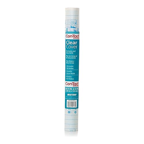 Clear adhesive protective liner for books and documents