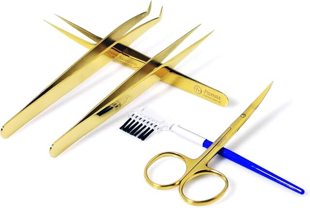 Professional Eyelash Extension Tweezers Kit