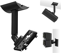 Two adjustable wall mounts for cube speakers