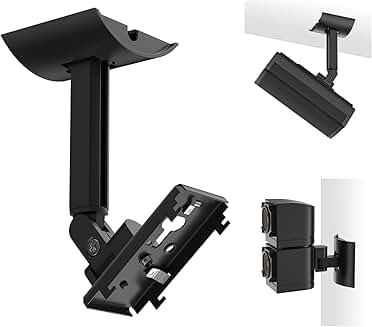 Two adjustable wall mounts for cube speakers