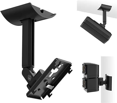 Two adjustable wall mounts for cube speakers