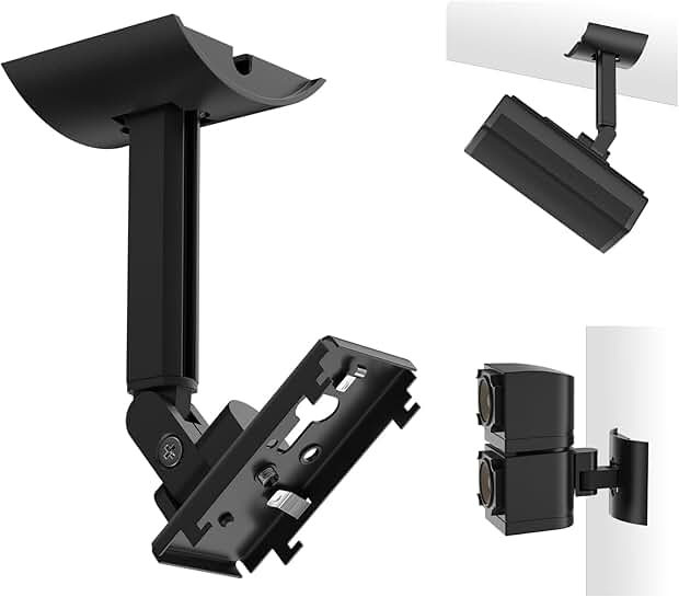 Two adjustable wall mounts for cube speakers