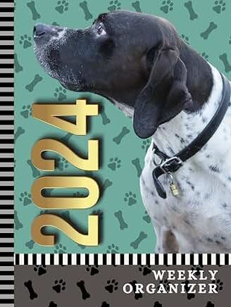 2024 Weekly Organizer with Paw Print Cover