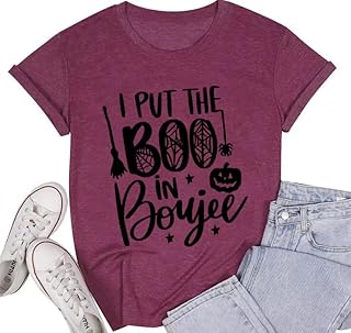 Funny Halloween Women's Loose Fit Short Sleeve Top