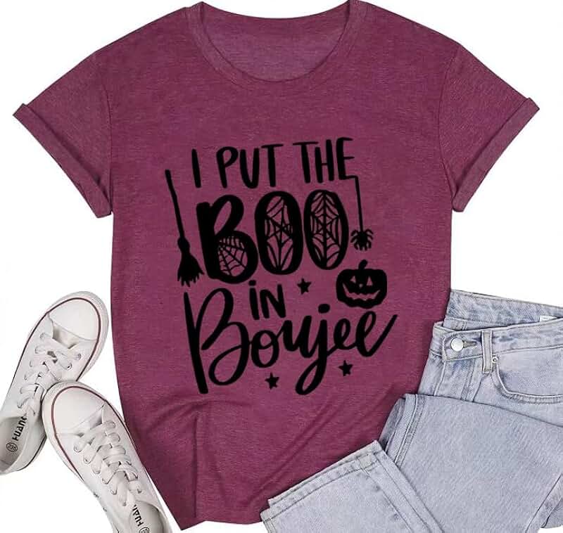Funny Halloween Women's Loose Fit Short Sleeve Top