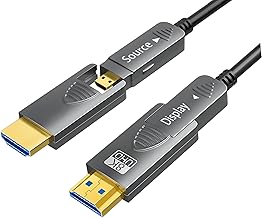 26ft 8K Fiber Optic HDMI Cable with Micro HDMI to HDMI 2.1
