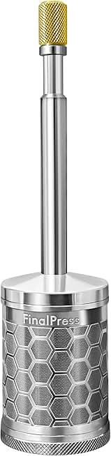 Portable Stainless Steel Coffee and Tea Maker with Bottom Lid