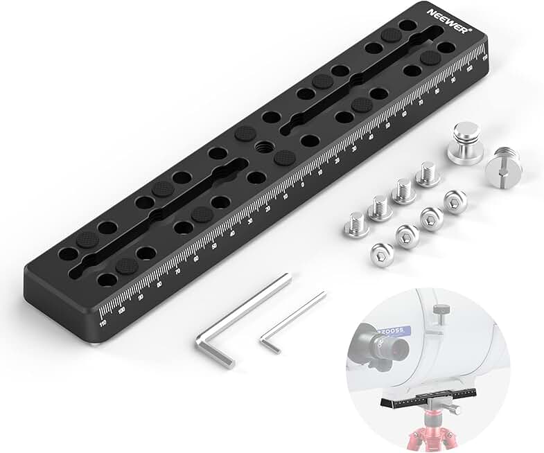 9-inch Rail Bar Dovetail Plate with Camera Screw
