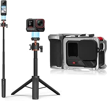 Tripod and Grip Kit with Selfie Stick and Accessories