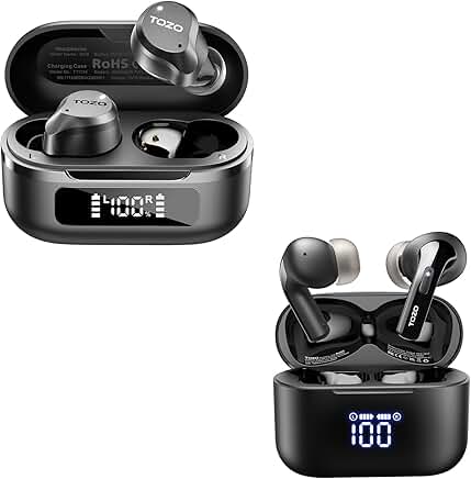 Wireless Earbuds with Noise Cancellation and Clear Calls