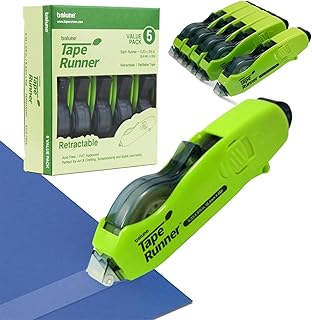 Double Sided Adhesive Tape with Dispenser, 5 Cartridges