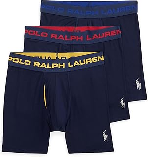 Men's Comfortable Pouch Boxer Briefs, 3-Pack