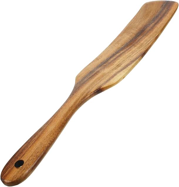 Long Wooden Spatula for Stirring and Mixing