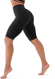 High Waisted Biker Shorts for Women with Tummy Control