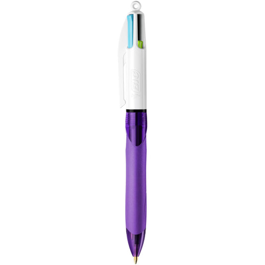 Four-Color Grip Ballpoint Pen in Fashion Colors