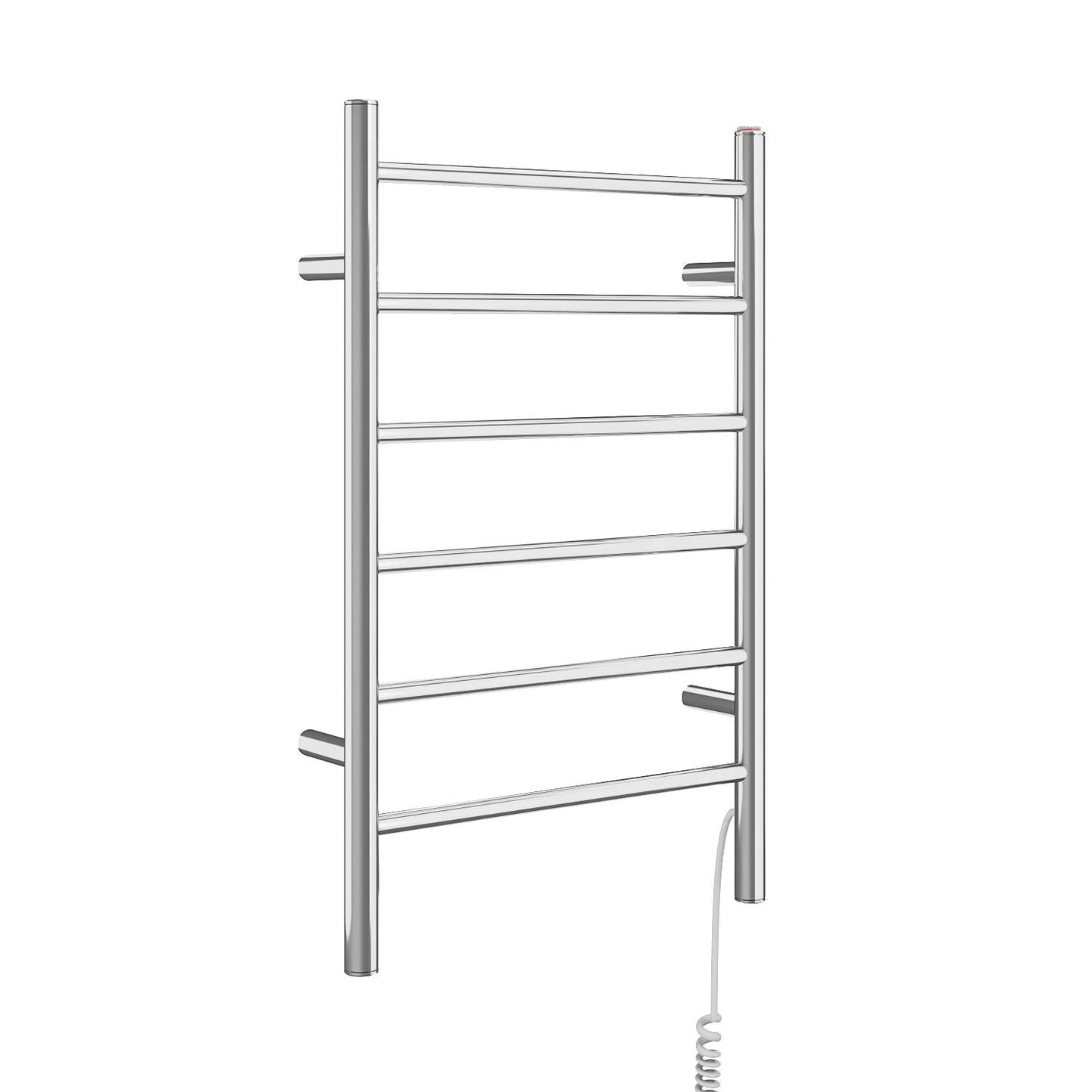 AN-5309 Comfort Dual 6 6-Bar Wall Mount Hardwired and Plug-in Towel Warmer in Polished Stainless Steel