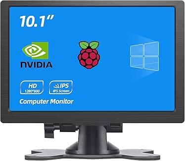 10.1 Inch HDMI Portable Monitor with IPS Screen and Speakers