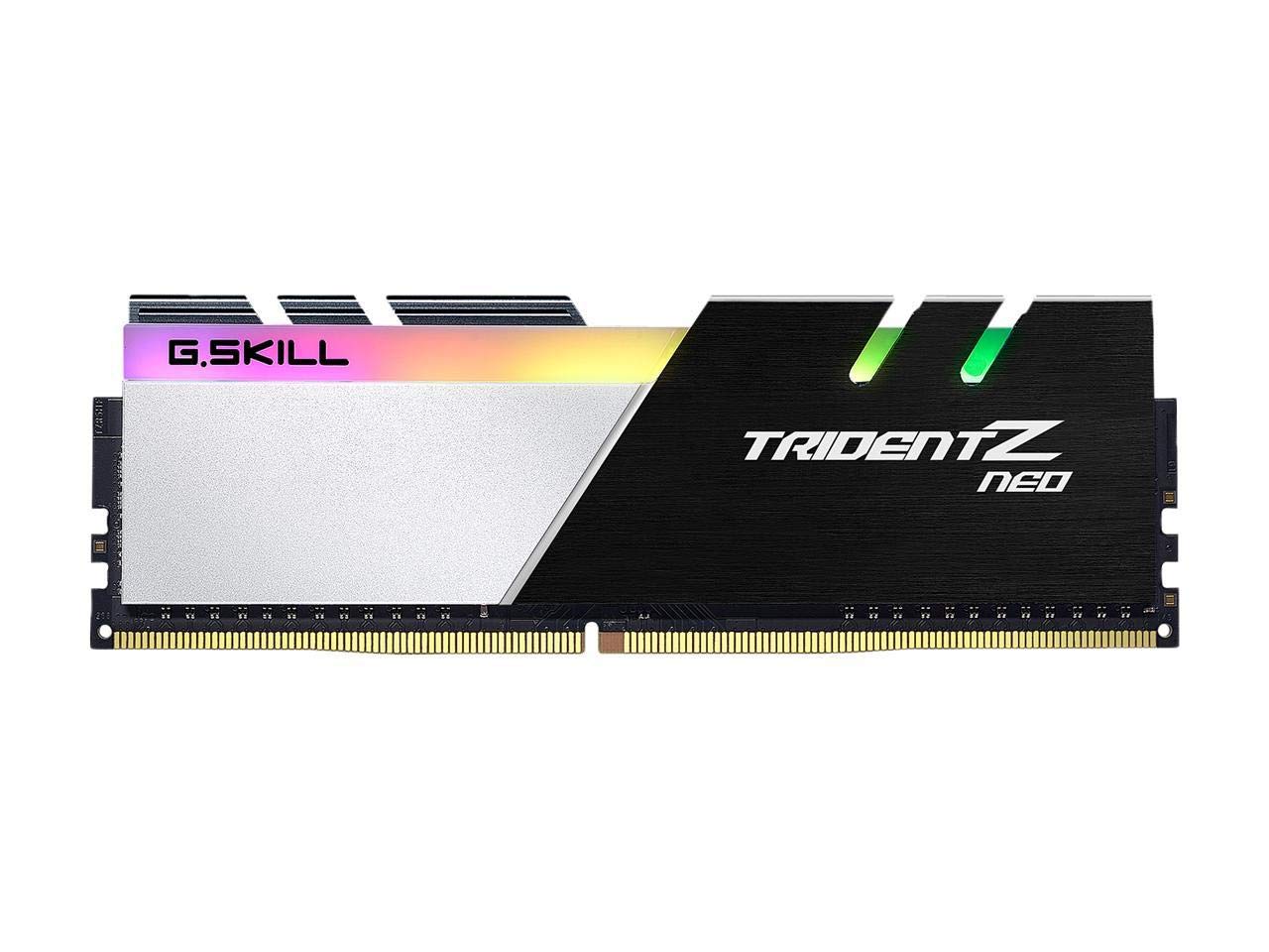 Trident Z NEO Series 64GB (2 x 32GB) 288-Pin SDRAM PC4-28800 DDR4 3600 CL18-22-22-42 1.35V Dual Channel Desktop Memory Model F4-3600C18D-64GTZN
