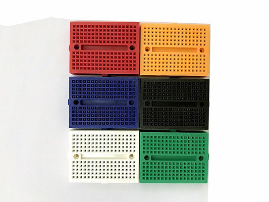 Mini breadboard set with 6 colors and 170 points