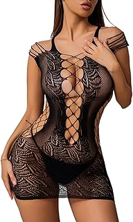Women’s Fishnet Lingerie Dress Nightwear
