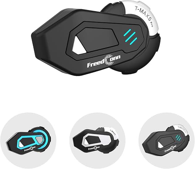 Motorcycle Bluetooth Headset for 6 Riders with Music and FM Radio