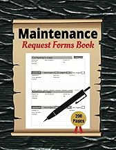 Maintenance Request Log Book with 200 Pages