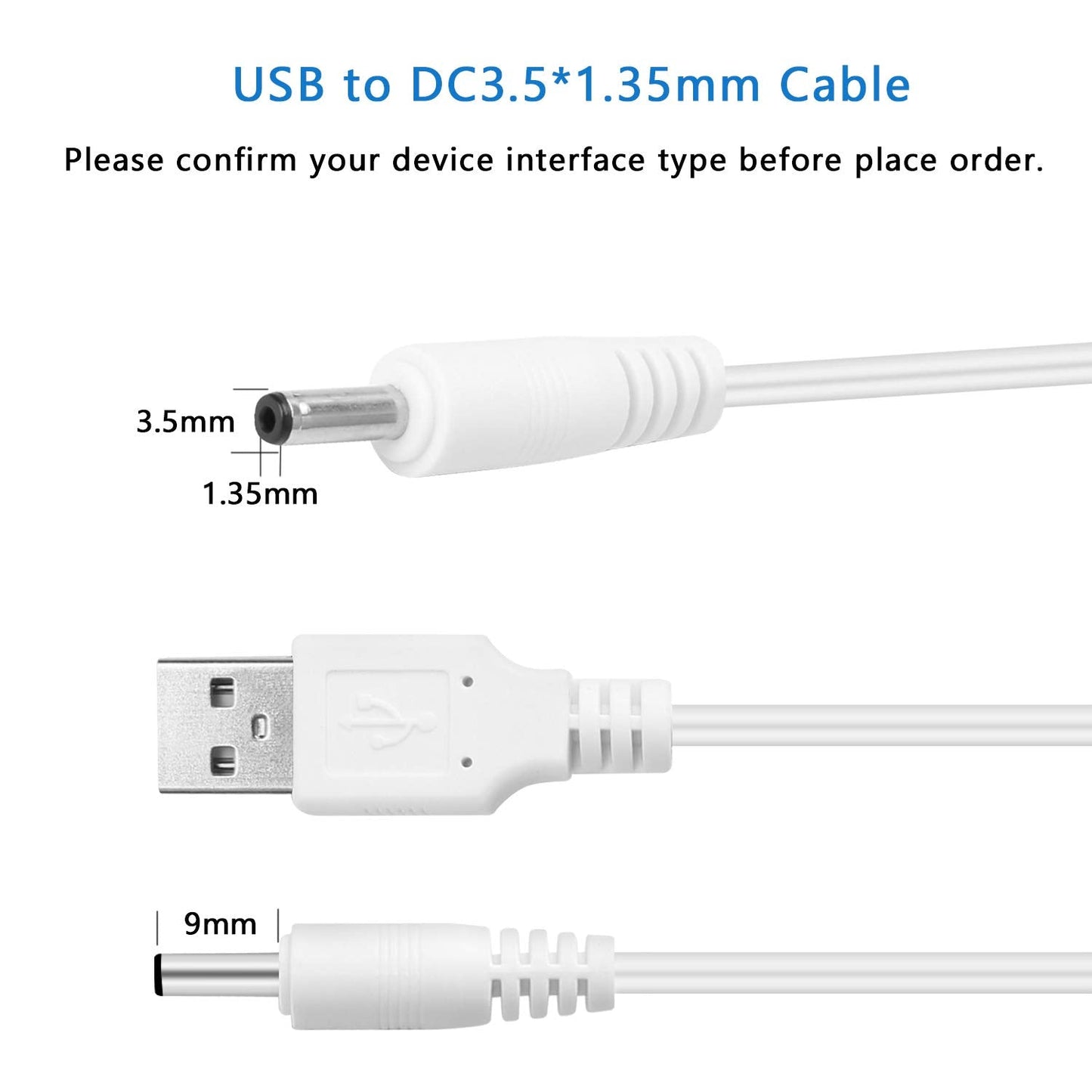 Replacement Charger Cord for FOREO Luna Series Facial Cleanser Foreo Luna/ Luna2/ Luna3/ Luna Mini/Luna Mini 2/FOREO ISSA Series E-Toothbrush USB Charger Cable 1
