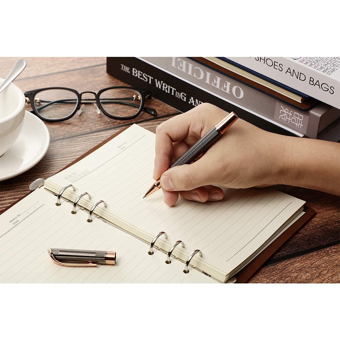 Stylish Metal Pen Set with Extra Refills