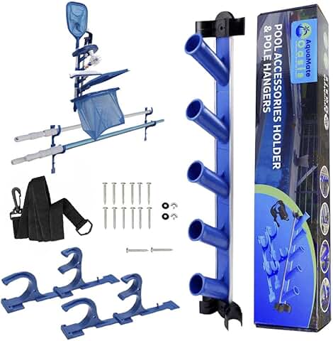 Pool Equipment Organizer and Storage Hooks
