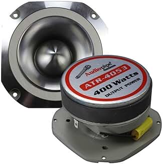 Pair of 4-inch super tweeters, 400W, bullet design